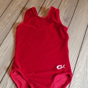 Girl's GK Red Velvet Leotard sz S